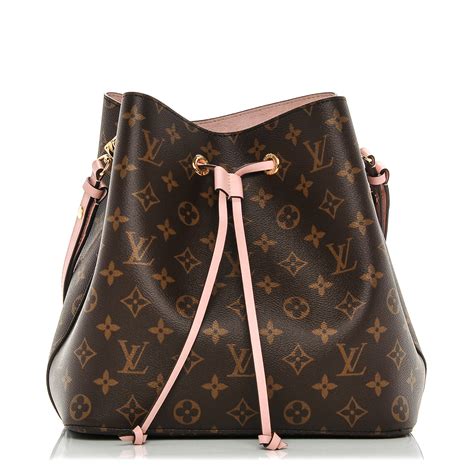 louis vuitton monogram neonoe mm rose poudre